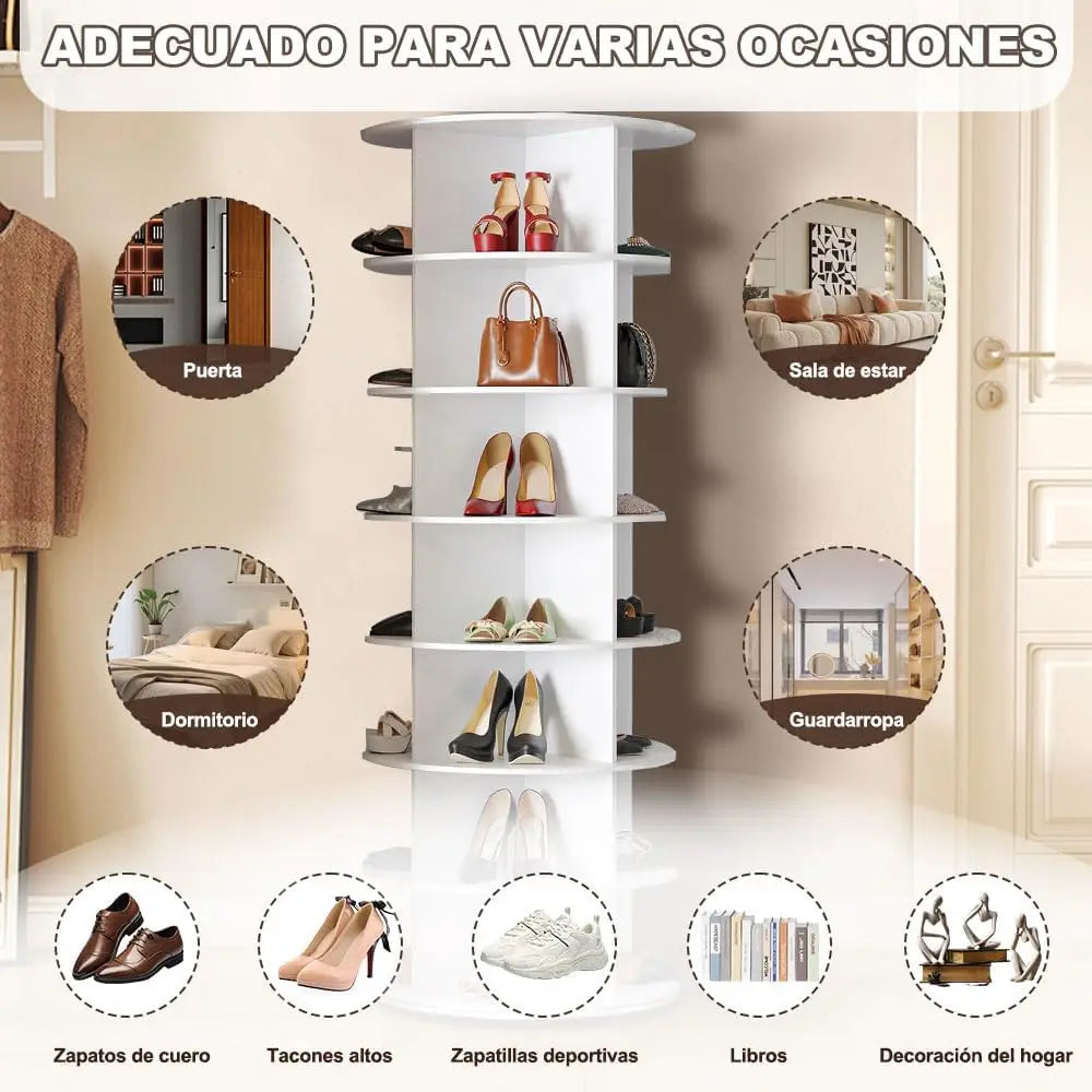 organisateur de chaussures rotatif à 360 degrés - vue 5 sur 6
