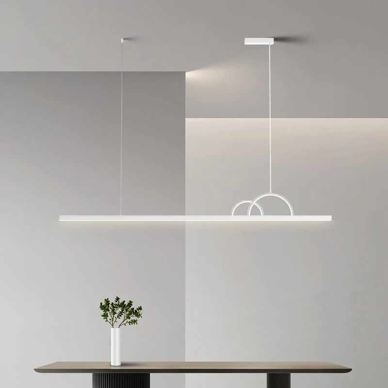 lustre à led nordique design pour éclairage intérieur moderne - vue 4 sur 18