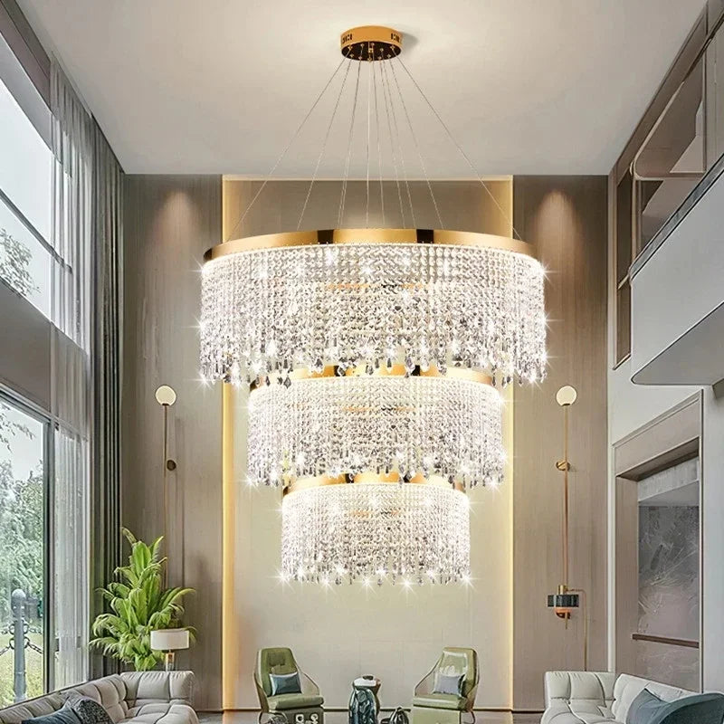 plafonnier led moderne en cristal luminaire décoratif d'intérieur - vue 4 sur 14