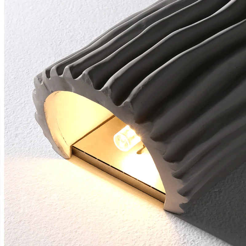 lampe d'ambiance artistique grille nordique en résine led rétro - vue 7 sur 10
