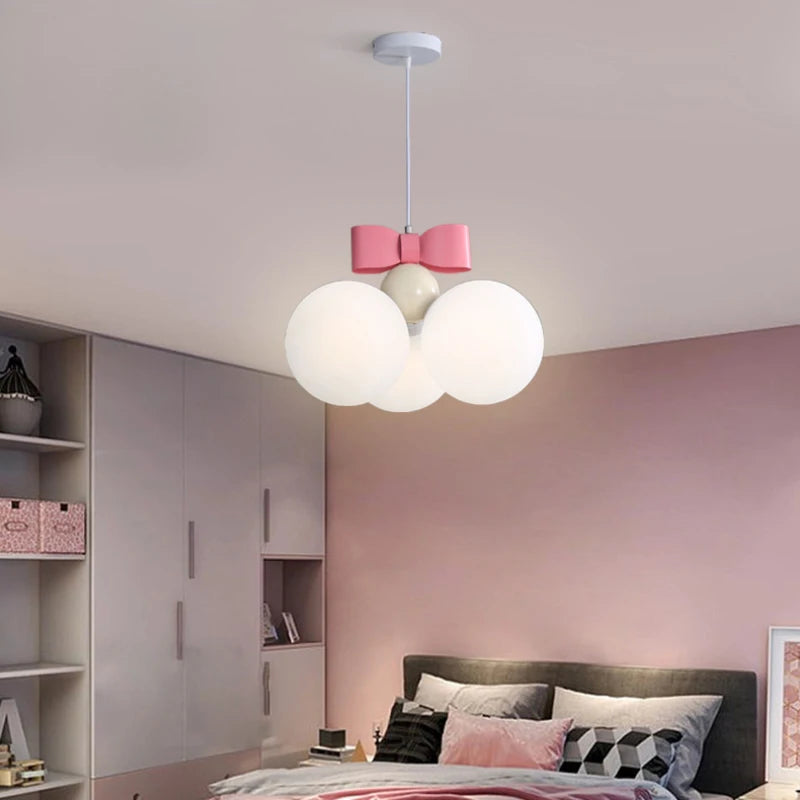 lustre romantique moderne simple pour chambre d'enfant princesse