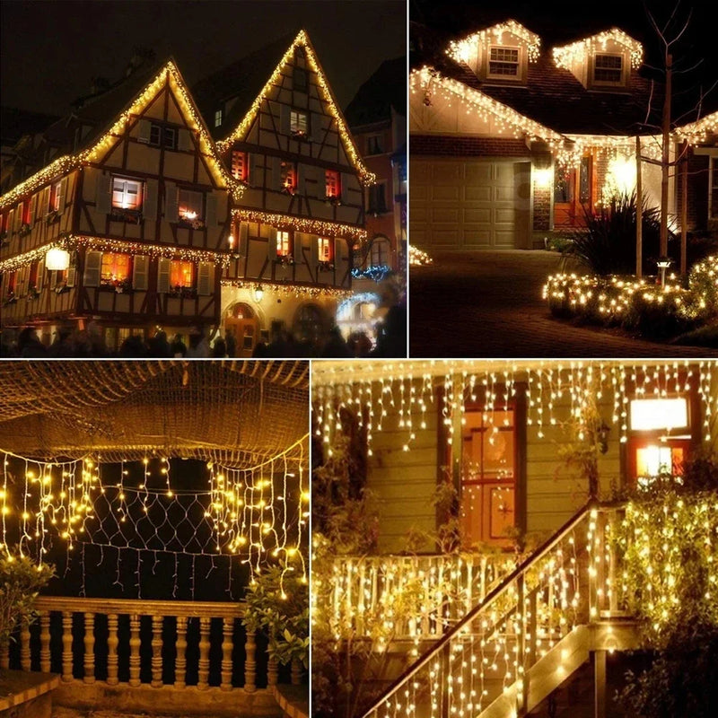 guirlande lumineuse extérieure décorations de Noël pour hiver
