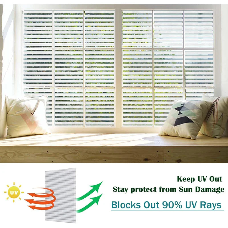 Film statique occultant effet verre depoli pour fenetre