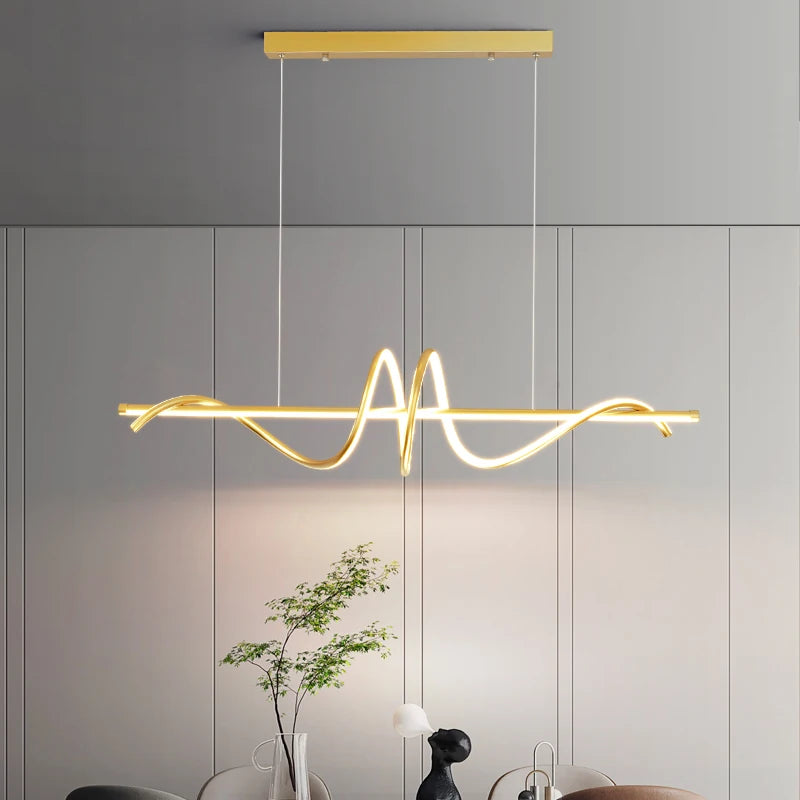suspension moderne à led au design minimaliste élégant - vue 5 sur 18