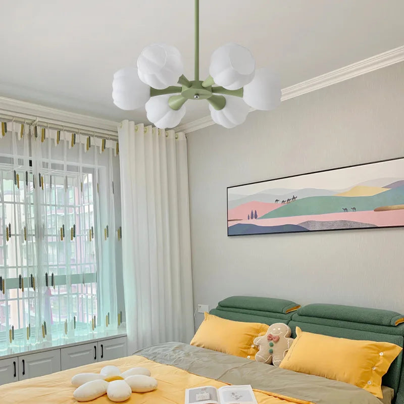 plafonnier led suspendu design nordique moderne luminaire décoratif d'intérieur - vue 6 sur 12