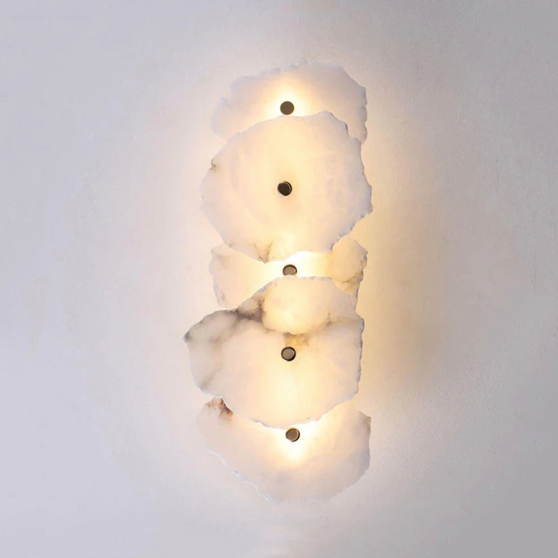 applique murale led en marbre naturel pour hôtel allée - vue 4 sur 8