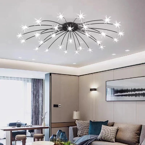 plafonnier led moderne nordique créatif ciel étoilé pour décoration maison - vue 5 sur 18