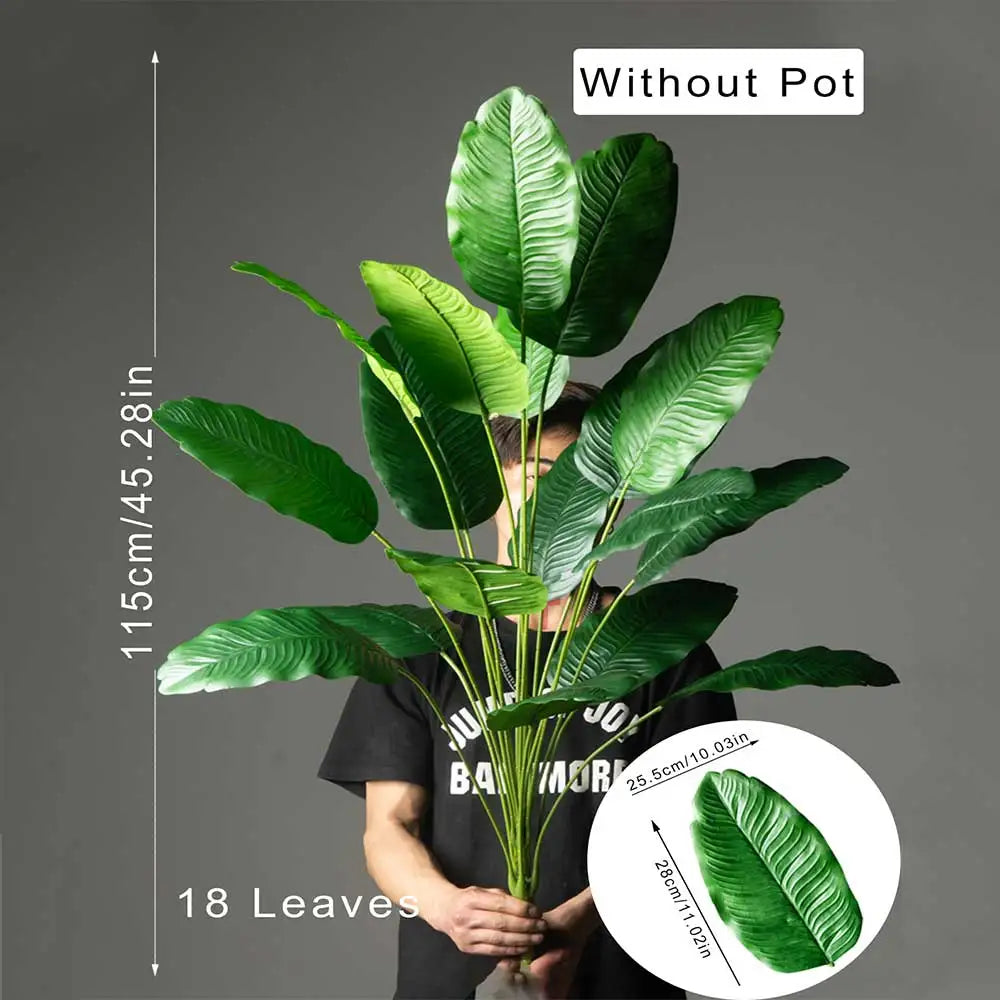 plantes artificielles grandes arbre oiseau paradis décoration jardin intérieur - vue 8 sur 9