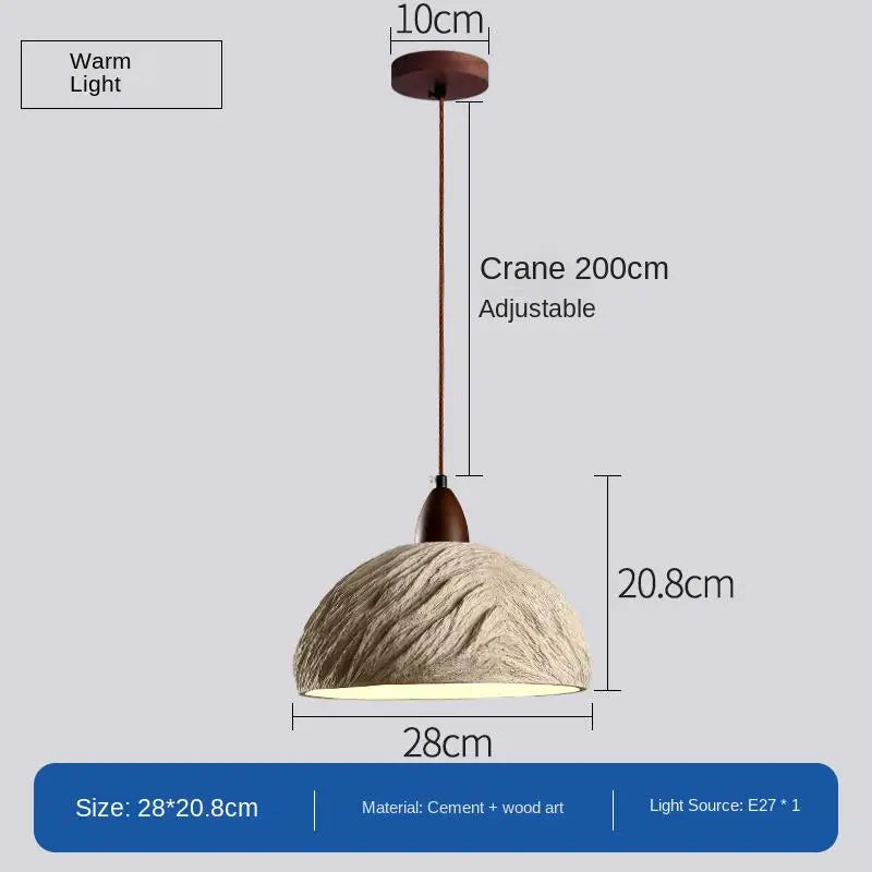 plafonnier led design en pierre pour intérieur moderne