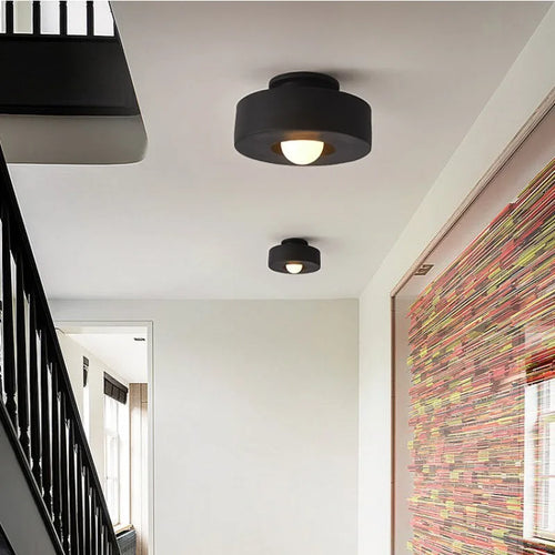Nordique Wabi Sabi couloir Led plafonniers chambre E27 Led plafonnier moderne Lustre décor à la maison plafonnier luminaires