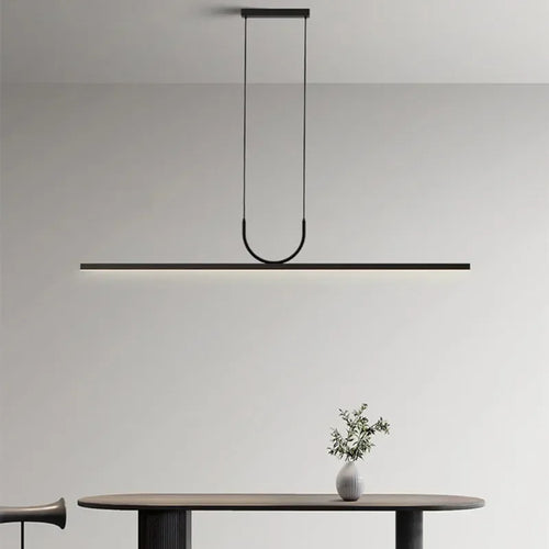 Moderne einfache LED-Kronleuchter für Tisch – Pendelleuchten - vue 3 sur 14