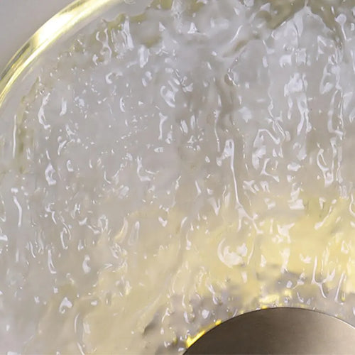 Lampe de chevet en verre et cuivre