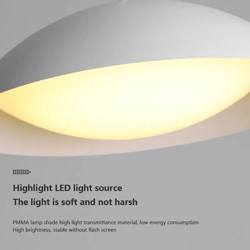Moderne Pendelleuchte aus minimalistischem Eisen für den Innenbereich - vue 7 sur 10