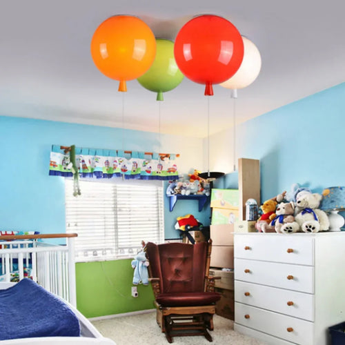 plafonnier ballon moderne pour enfants décoration école boutique