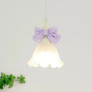 suspension en verre à nœud pour chambre d'enfant romantique et moderne