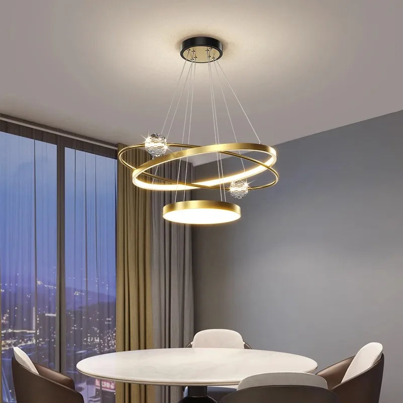 lustre moderne pour un éclairage intérieur décoratif élégant - vue 4 sur 7