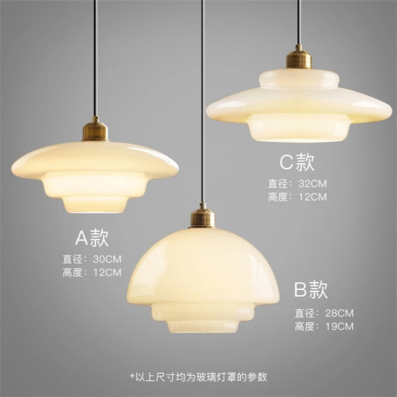 lampe led suspendue moderne en verre pour décoration maison - vue 7 sur 9
