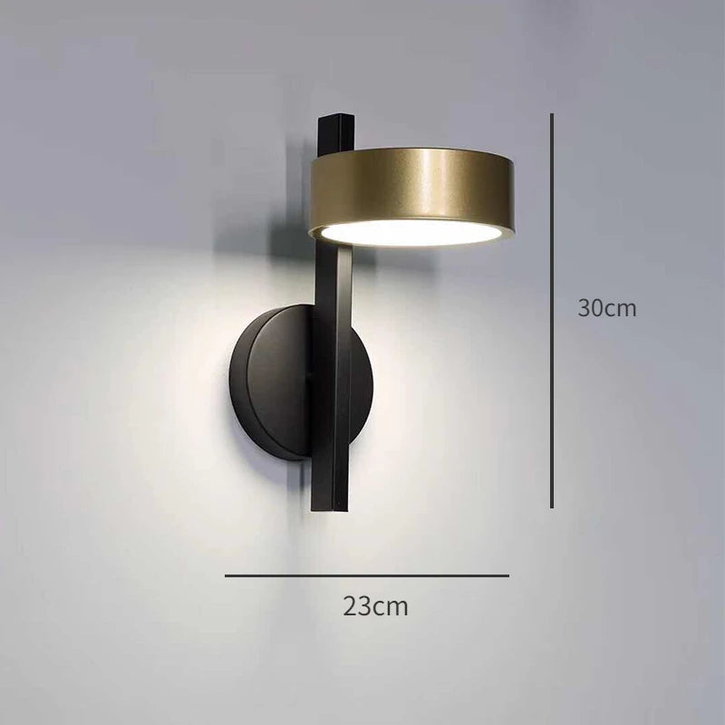 Nordic Creative Bedroom, Bedside Lamp Wall Lamp Personalized and Simple Hallway Entrance Wall Lamp Modern and Simple Living Room - vue 6 sur 7