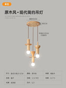 Moderne Pendelleuchte aus Holz im japanischen Stil für ein elegantes Interieur