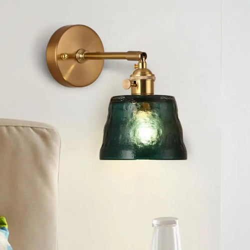 Vintage Glas-Wandleuchte für die Innendekoration - vue 5 sur 8