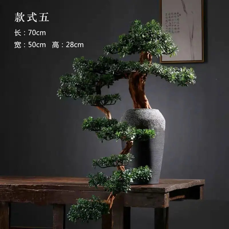 plafonnier bonsaï décoration intérieure style chinois haut de gamme - vue 8 sur 11