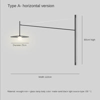 Nordische LED-Wandleuchte mit langem schwenkbarem Arm