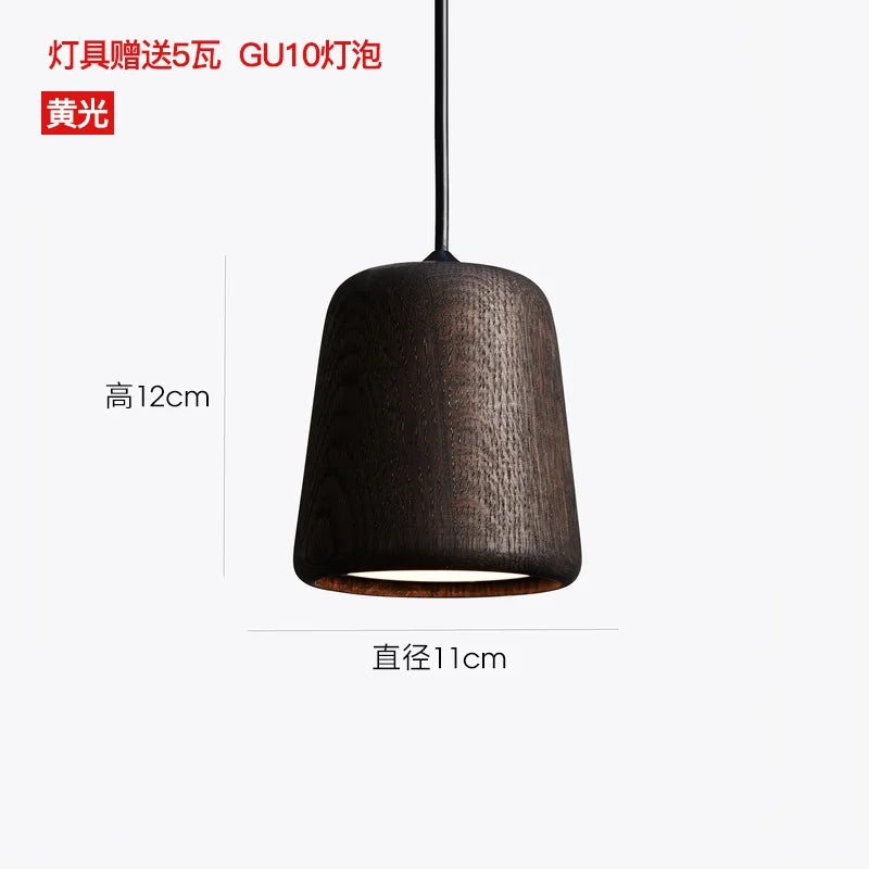 Nordische Pendelleuchte aus Massivholz mit minimalistischem Design für den Innenbereich