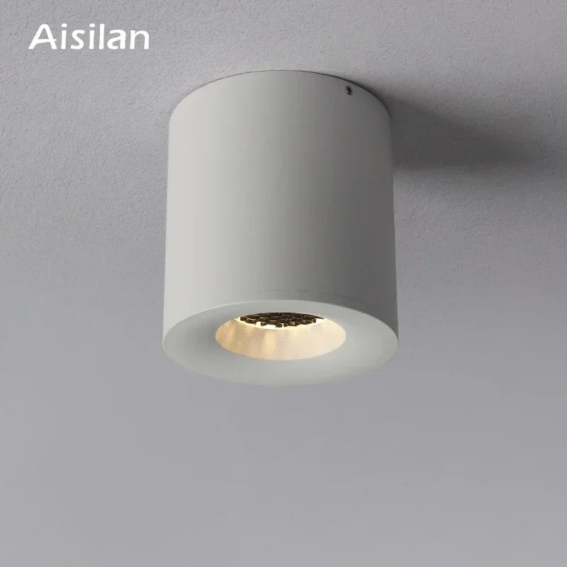 Aisilan Surface Monté Downlight LED COB Puce Super Anti-éblouissement Plafonnier pour Salon Couloir Foyer - vue 3 sur 6