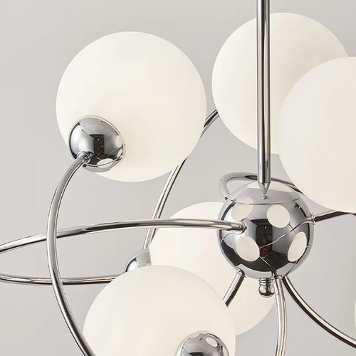 Bauhaus-Pendelleuchte aus Glas für kreative Innendekoration - vue 7 sur 7