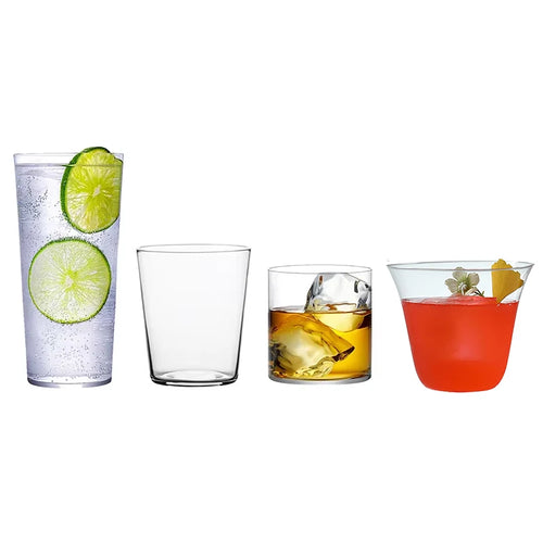 Verre collins transparent léger pour cocktails et jus