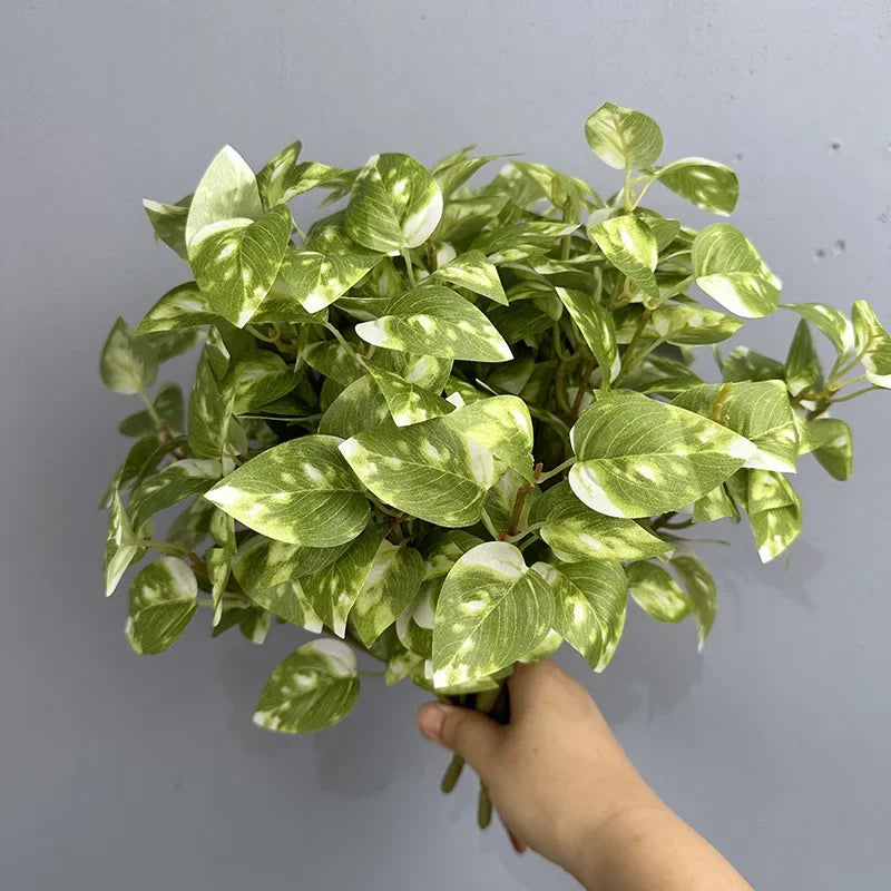feuilles artificielles en plastique pour décoration florale intérieure - vue 2 sur 15