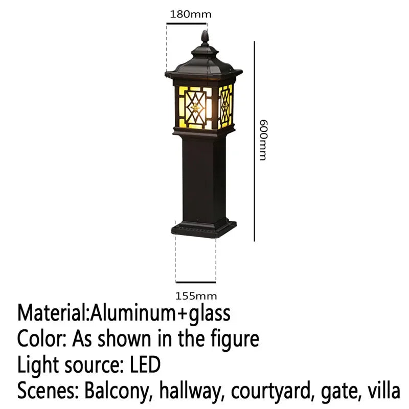 Moderne LED-Außenleuchte für Garten und Hof - vue 32 sur 47