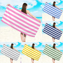 serviette de plage rayures minimalistes microfibre sechage rapide