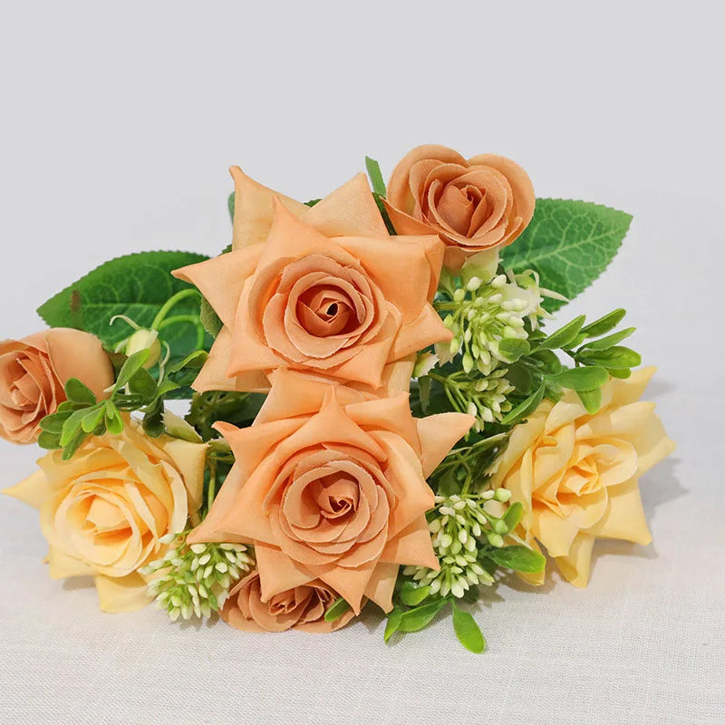 bouquet de fleurs artificielles pour décoration et cadeau - vue 6 sur 12