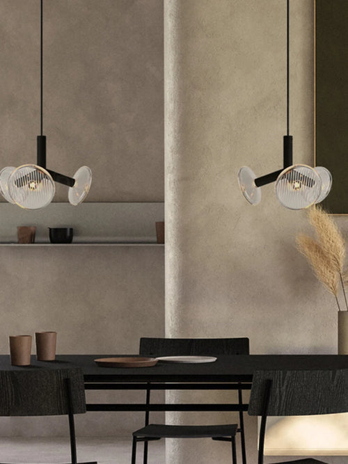 lustre postmoderne en verre style américain pour décoration intérieure