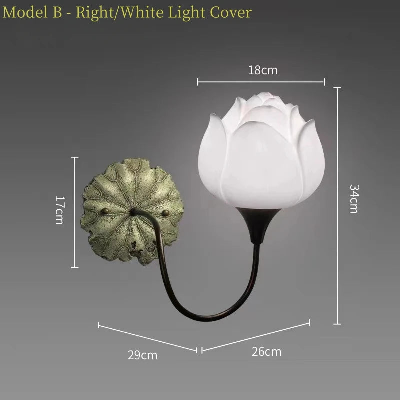 Applique murale Led en forme de Lotus - vue 13 sur 16