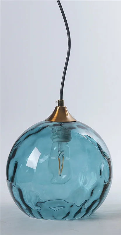 Moderner Kronleuchter aus Glas im nordischen Minimalstil LED