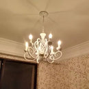 lustre de campagne moderne à 6 lumières pour intérieur