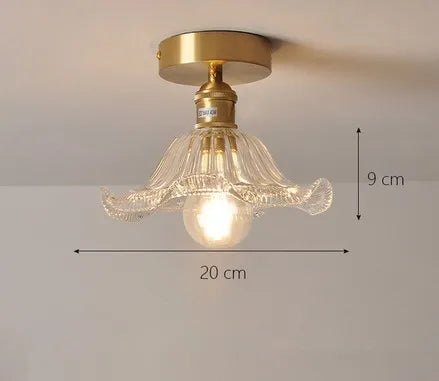Moderner Glas-Deckenleuchte für innen und außen, lichtstark - vue 14 sur 30