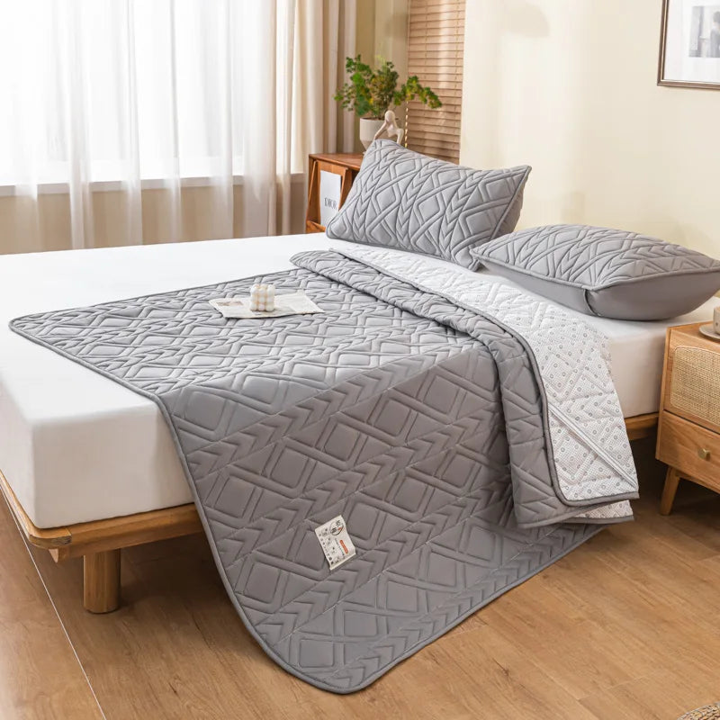 literie matelassée en coton de soja pour lit doux - vue 7 sur 10