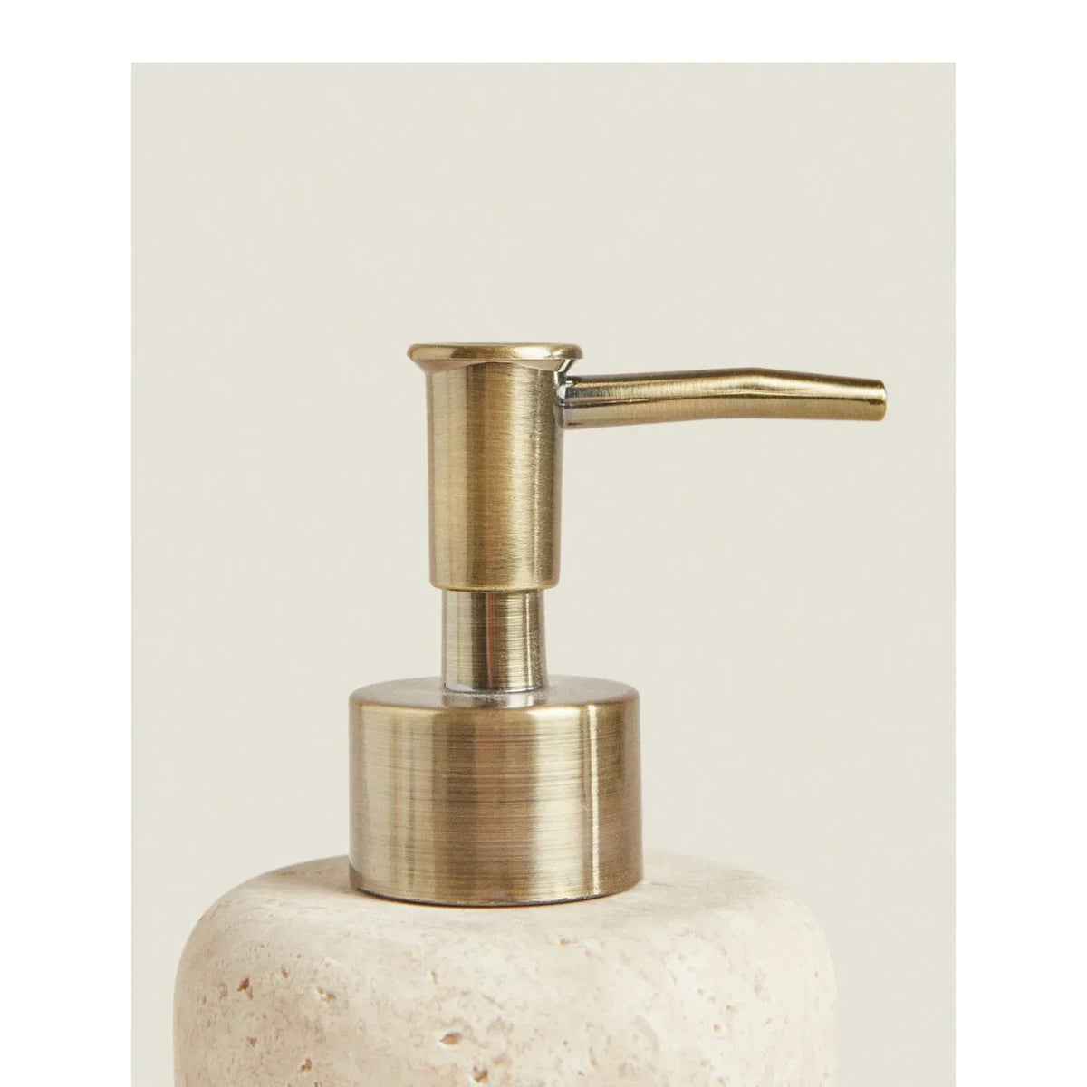 Wholesale Customized Natural Yellow Travertine Marble Stone Refillable Bathroom Liquid Dispenser, Lotions Soap Container - vue 4 sur 8