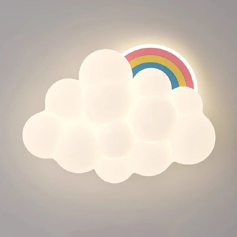 plafonnier nuage arc-en-ciel à led pour chambre d'enfant - vue 7 sur 7