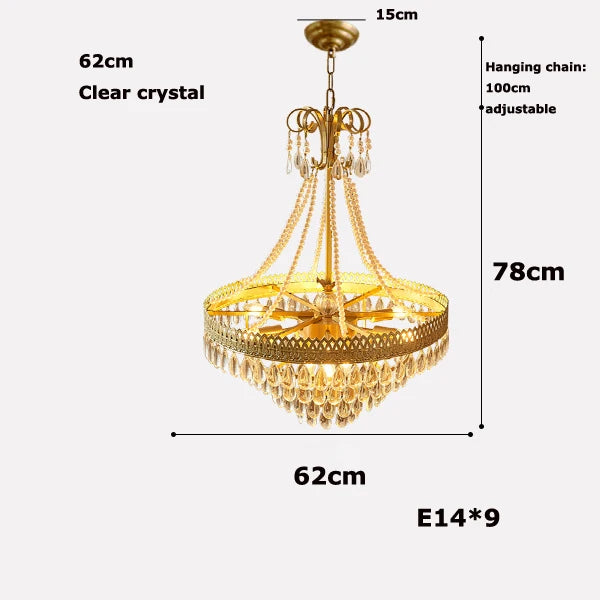 lustre à LED en cristal forme goutte d'eau pour intérieur moderne - vue 11 sur 14