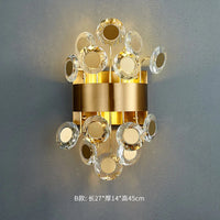 applique murale moderne en cristal de luxe décoration intérieure élégante