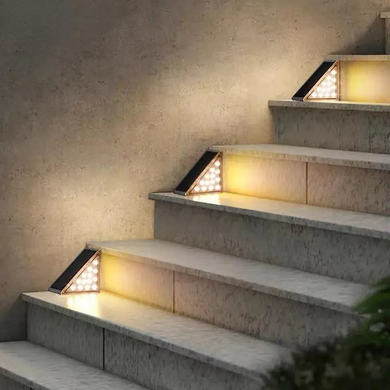 lampe solaire extérieure étanche led pour jardin parc escalier - vue 4 sur 8