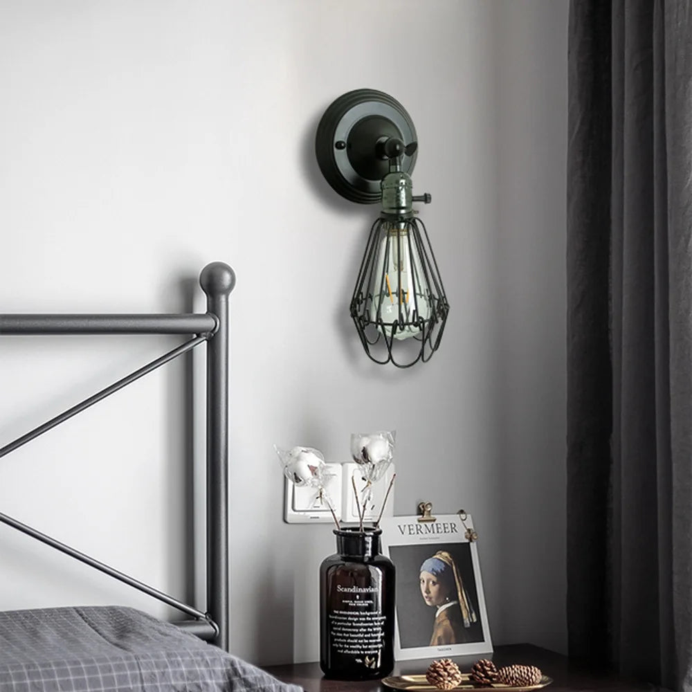 applique murale rétro américaine antidéflagrante en fer pour loft - vue 10 sur 10