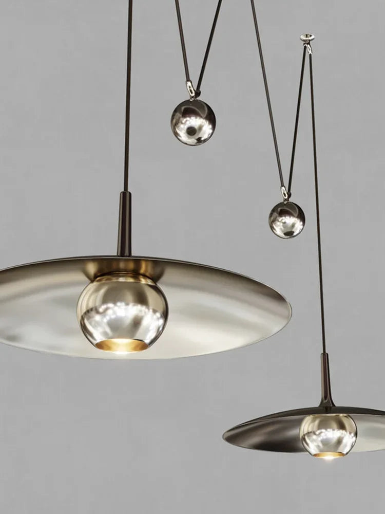 suspension spot luminaire led réglable postmoderne - vue 6 sur 14