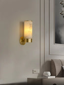 Moderne minimalistische LED-Wandleuchte aus natürlichem Marmor