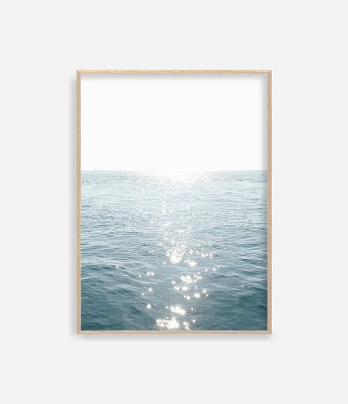 affiche photographique de vagues océan paysage marin décor mural