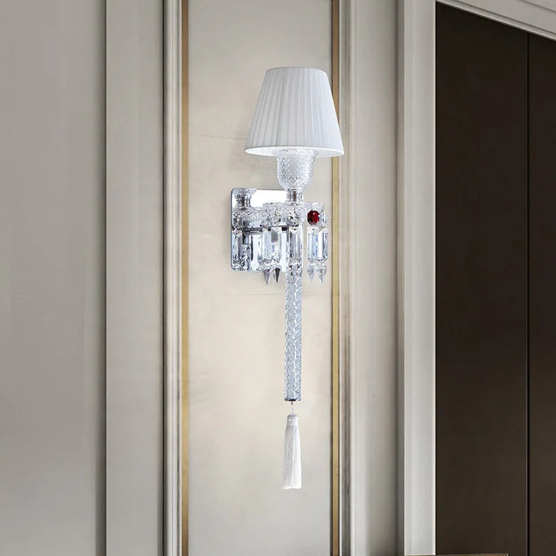 applique murale moderne à led en cristal pour intérieur design - vue 5 sur 8